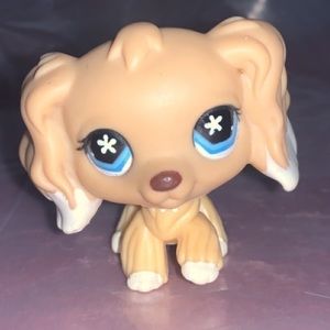 Authentic Lps Cocker Spaniel #748 Blond with dipped ears